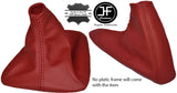 DARK RED REAL LEATHER GEAR & HANDBRAKE GAITER FITS BMW 3 SERIES E30 1982-1991