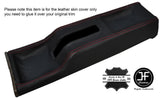 RED STITCHING CENTRE CONSOLE LEATHER COVER FITS HILLMAN AVENGER CUSTOM NEW