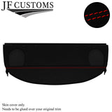 RED STITCH LUXE-SUEDE REAR PARCEL SHELF COVER FOR BMW E46 SALOON 98-05