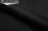 D GREY STITCH LEATHER 2X REAR QUARTER TRIM COVERS FOR DATSUN 510 1600 67-73
