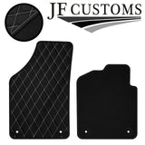 WHITE  DIAMOND STITCH VINYL 2X TAILORED FLOOR CARPET FOR PEUGEOT RCZ 09-15 JF1