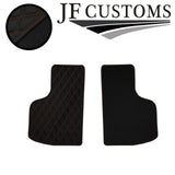 BROWN DIAMOND VINYL 4XTAILORED FLOOR CARPET FOR VW GOLF MK1 CONVERTIBLE JF1