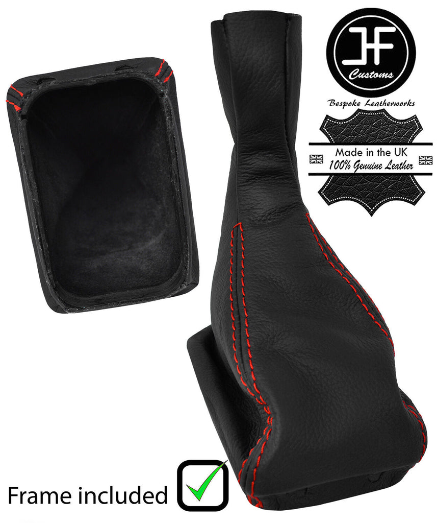 RED STITCH LEATHER MANUAL GEAR+PLASTIC FRAME FOR MERCEDES CLK W208 C208