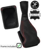 RED STITCH LEATHER MANUAL GEAR+PLASTIC FRAME FOR MERCEDES CLK W208 C208