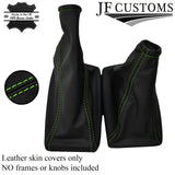 GREEN STITCHING FITS VECTRA B 1995-2002  LEATHER GEAR & HANDBRAKE GAITER SET