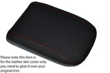 RED STITCHING ARMREST LID LEATHER SKIN COVER FITS FIAT CROMA 2005-2011
