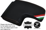TAN STITCH ITALIAN FLAG ARMREST LID LEATHER COVER FITS ALFA ROMEO 159 05-11