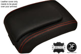 RED   STITCHING ARMREST LID LEATHER COVER FITS SSANGYONG REXTON 2002-2013