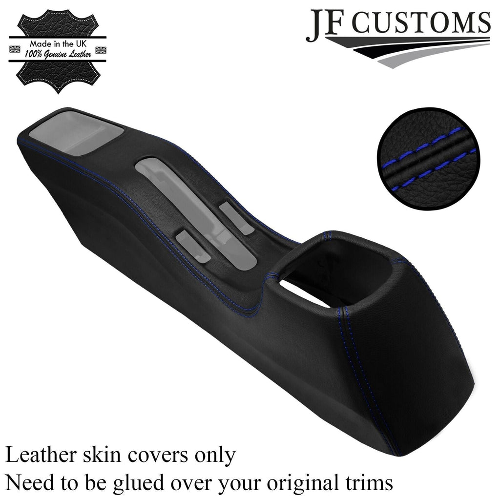 BLUE STITCH LEATHER CENTRE CONSOLE TRIM COVER FOR TOYOTA MR2 MK3 ROADSTER 00-05