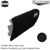 DARK RED STITCH LEATHER GLOVEBOX COVER FOR VW POLO MK6 2009-2016 CUSTOM NEW