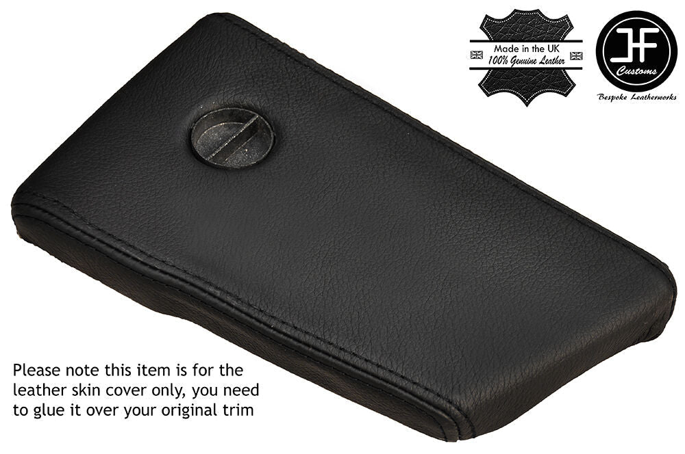 BLACK STICH BINNACLE SIDE END LEATHER COVER FOR ROVER SD1 2300 2600 V8 SERIES 1