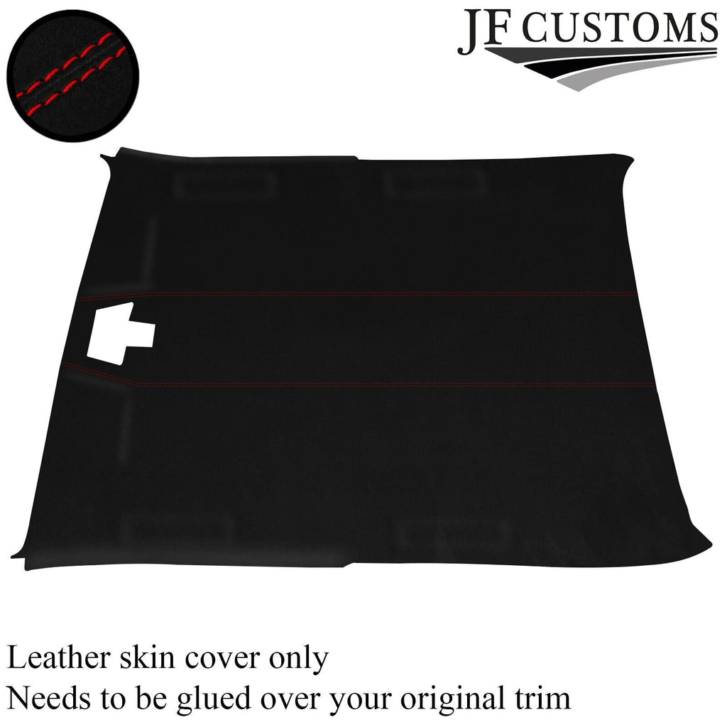 RED STITCH LUXE SUEDE HEADLINER COVER FITS FORD SIERRA COSWORTH 3 DR CUSTOM NEW