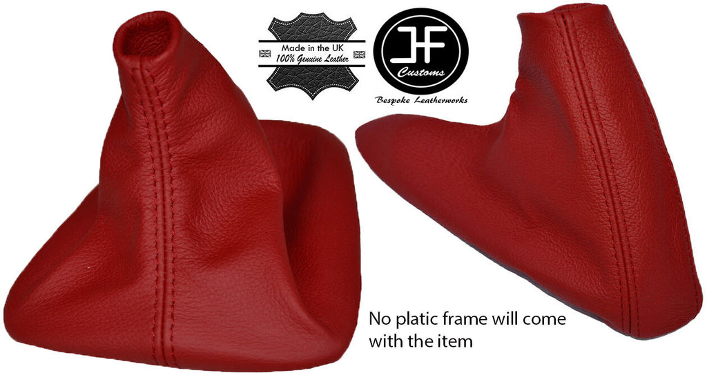 TANINRED LEATHER FITS BMW 3 SERIES E36 E46 BOOTS GEAR+HANDBRAKE SET 1992-2005