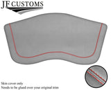 RED STITCH L GREY LUXE-SUEDE TARGA HEADLINER SUN SHADE COVER FOR CORVETTE C6