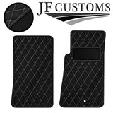 WHITE DIAMOND VINYL 2X TAILORED FLOOR CARPETS FOR MAZDA MX5 MK2 98-05 JF1