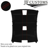 RED STITCH LEATHER & SUEDE COVERS FOR BMW E90 05-12 SALOON TOP RECOVERY KIT