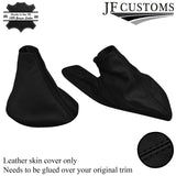 BLACK STITCHING LEATHER GEAR & HANDBRAKE GAITER FITS MG MGTF TF 2002-2005