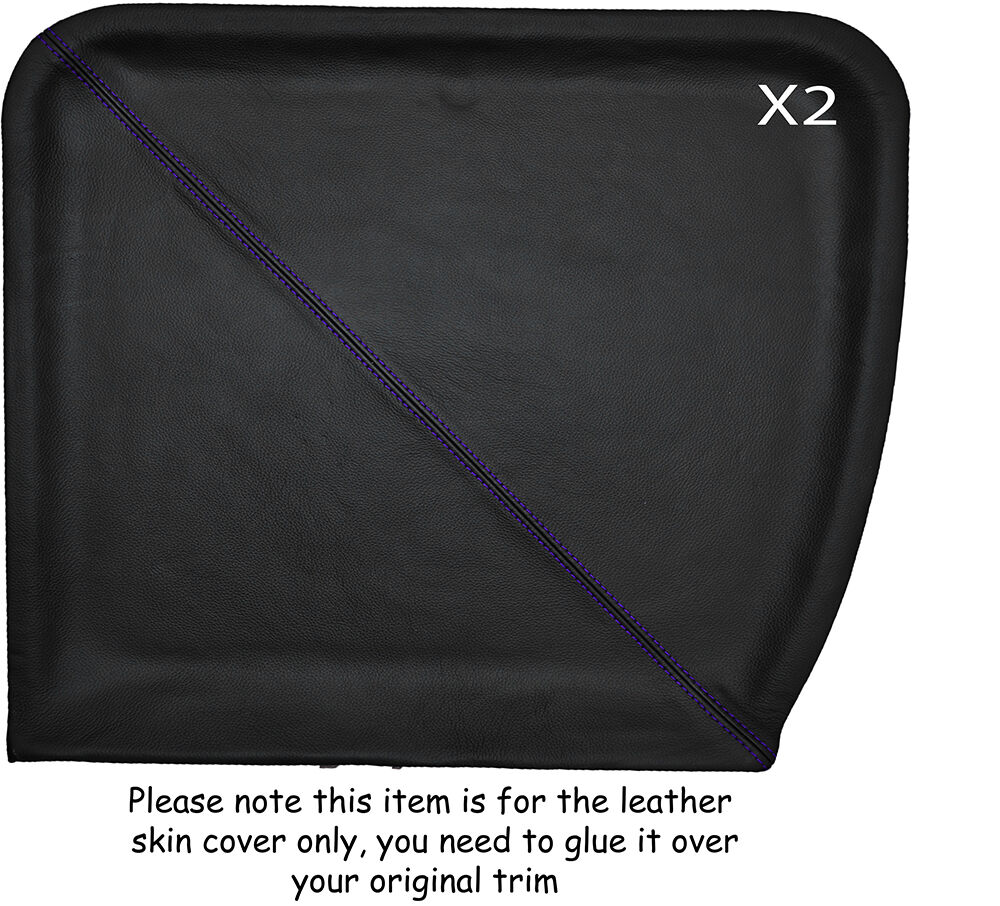 PURPLE STITCH 2X T BAR ROOF SUN SHADES SKIN COVER FITS TOYOTA MR2 MK1 84-90