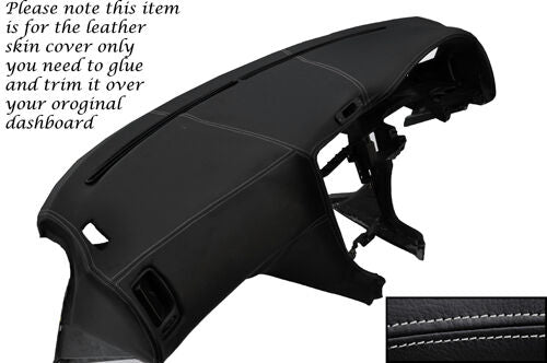 GREY STITCH FITS TOYOTA MR2 MK2 1989-2000 DASH DASHBOARD LEATHER SKIN COVER ONLY