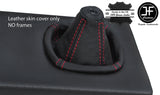 RED STITCHING REAL LEATHER MANUAL GEAR GAITER FITS LANCIA MONTECARLO SCORPION
