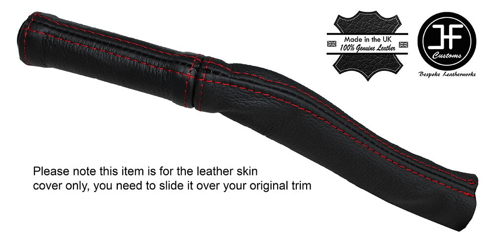 RED STITCHING FULL HANDBRAKE LEATHER COVER FITS MG MGB GT 1800 CLASSIC