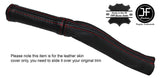 RED STITCHING FULL HANDBRAKE LEATHER COVER FITS MG MGB GT 1800 CLASSIC