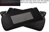 RED STITCH FITS LEXUS IS200 1999-2005 2X SUN VISORS LEATHER SKIN COVERS ONLY