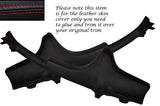 RED STITCH 2X ROOF SIDE PILLARS LEATHER COVERS FITS SMART FORTWO 451 07-14