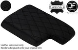 BLACK DIAMOND STITCH ARMREST LEATHER COVER FOR BMW 3 SERIES E46 1999-2005