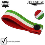 ITALIAN FLAG LEATHER TAILGATE BOOT PULL STRAP HANDLE FITS FIAT 500 ABARTH 07-16
