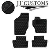 WHITE DIAMOND STITCH VINYL 4X TAILORED FLOOR CARPETS FOR CITROEN DS4 10-18 JF1