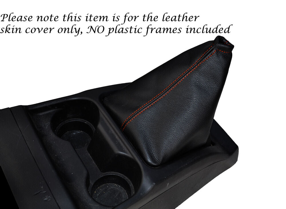 ORANGE STITCH LEATHER GEAR GAITER FITS GREAT WALL STEED 2010-2014 CUSTOM NEW