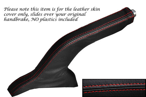 RED STITCHING FITS HYUNDAI ACCENT 2006-2010 LEATHER HANDBRAKE GAITER ONLY