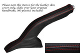 RED STITCHING FITS HYUNDAI ACCENT 2006-2010 LEATHER HANDBRAKE GAITER ONLY