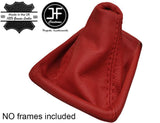RED GENUINE LEATHER MANUAL GEAR GAITER FITS AUDI A4 B6 2001-2004 CUSTOM NEW