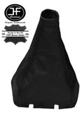 BLACK LEATHER MANUAL GEAR STICK GAITER FITS SEAT IBIZA 6J 2008-2015 CUSTOM NEW
