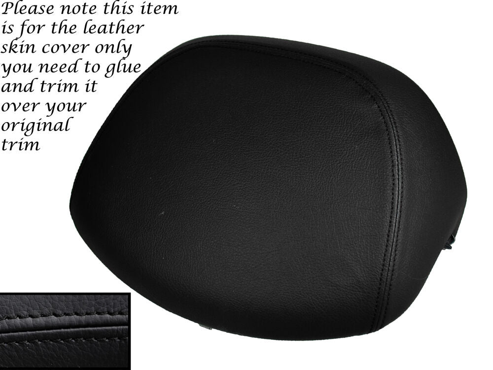 BLACK STITCH SPEEDO COWL HOOD LEATHER COVER FITS LAND ROVER DISCOVERY 4 09-14
