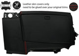 RED  STITCH LOWER DASH GLOVE BOX TRIM LEATHER COVER FOR BMW E81 E82 E87 05-07