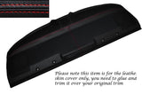 RED STITCH REAR PARCEL SHELF LEATHER COVER FITS BMW E36 SALOON SEDAN 91-98