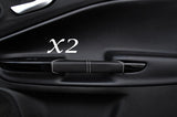 WHITE STITCH FITS ALFA ROMEO GIULIETTA 10-13+ 2X FRONT DOOR HANDLE LTHR COVERS