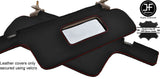 RED STITCH FITS AUDI 80 B3 1986-1991 2X SUN VISORS COVERS REAL LEATHER