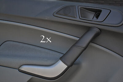 FITS FORD FIESTA MK7 08+ 2X DOOR HANDLE COVERS black CUSTOM NEW