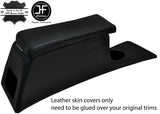 BLACK STITCH CONSOLE & ARMREST LID LEATHER COVER FOR RELIANT SCIMITAR SE4 COUPE