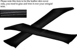 WHITE STITCH FITS MITSUBISHI FTO 2X WINDSCREEN PILLAR LEATHER SKIN COVERS ONLY