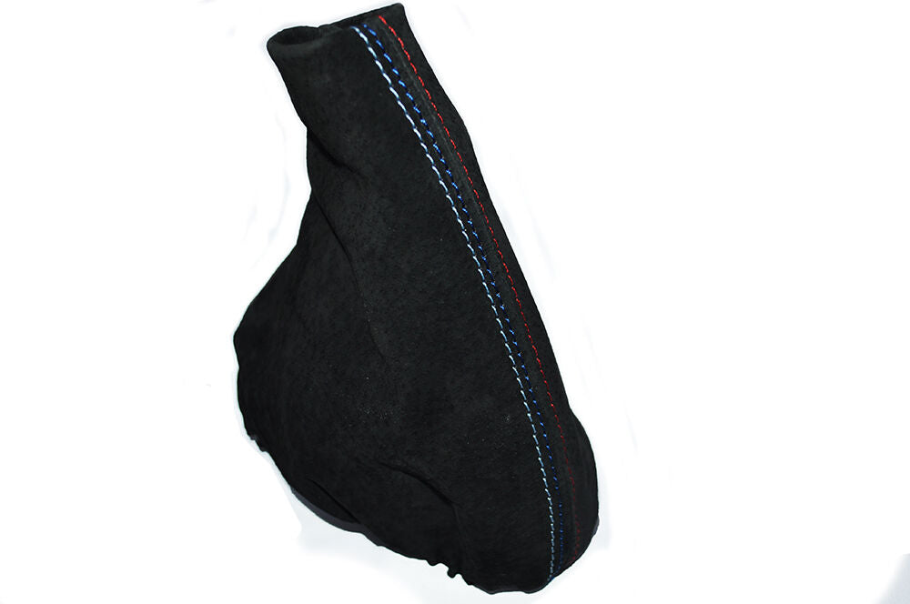 FITS 3 SERIES E36 E46 BLACK SUEDE HANDBRAKE GAITER COVER ONLY TRI STITCHING