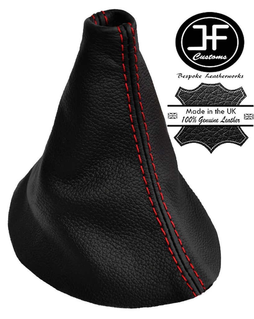 RED STITCHING REAL LEATHER MANUAL GEAR GAITER FITS HYUNDAI I20 2008-2014