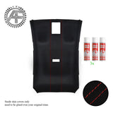 BLACK LUXE-SUEDE HEADLINER COVER FOR FORD FIESTA MK8 2017-2023 CUSTOM NEW