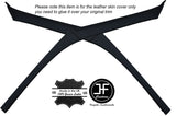 BLACK STITCH 2X A PILLAR LEATHER COVERS FITS HONDA CIVIC COUPE 1988-2000