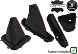 RED STITCH LEATHER GEAR + HANDBRAKE GAITER +FRAMES FOR FREELANDER 2 LR2 06-14