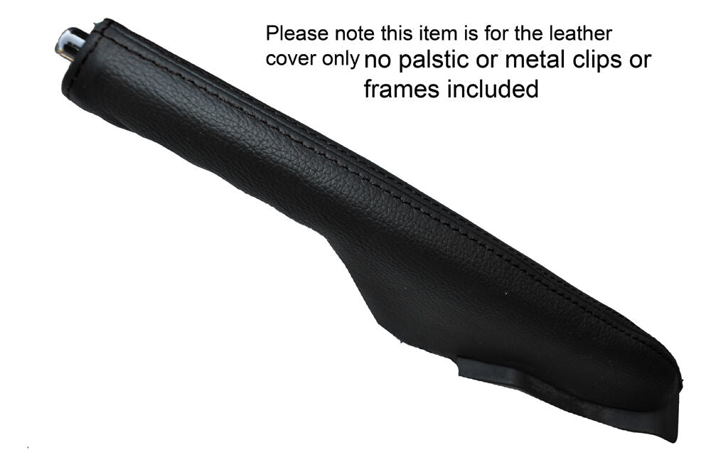 BLACK STITCHING LEATHER SKIN HANDBRAKE GAITER FITS HONDA PRELUDE 1987-1991